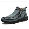 Otoño/Invierno 2025 Nuevos Productos Transfronterizos Talla Grande Botas Martin Cosidas a Mano Casuales Acolchadas de Algodón de Caña Media Comercio Exterior Zapatos de Hombre al por Mayor