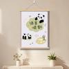 Paz, Alegria e Boa Sorte. Pintura Decorativa com Tema de Esforço, Arte de Parede com Texto Curativo, Pintura de Parede Aconchegante para Quarto com Bênçãos