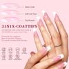Especial transfronteiriço para unhas de cores misturadas unhas francesas usando unhas remendo nude rosa francês armadura pré-fabricada Coringa atacado