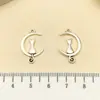 Mezcla 10 Series de Gatos Aleación de Plata de Tíbet Accesorios de Animales Colgante de Gato Lunar Pulsera DIY Llavero Colgante de Joyería