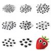 Accesorios para ojos de animales hechos a mano para niños de AliExpress, juguete de bricolaje con ojos adhesivos, actividad en blanco y negro.