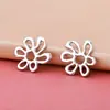 Plata de Ley S925 Finamente Elaborada Sólida Irregular Estilo Ins Colgante de Margarita Coreana Cuentas Espaciadoras Pulsera de Perlas y Cristal DIY
