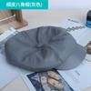 Sombrero Octogonal de Cuadros para Mujer Estilo Coreano Nuevo Celebridad de Internet Lana Casual Rayado Retro Mujer Casual Versátil