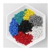 Gránulos de polietileno de alta concentración, partículas de materia prima de grado de extrusión e inyección negra, gránulos de materia prima para sellado.