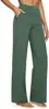 Pantalones de Yoga Rectos de Cintura Alta de Punto Sueltos Casuales con Bolsillos Nuevos de Venta Caliente Transfronterizos Europeos y Americanos