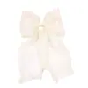 Pinza para el pelo con lazo de satén popular transfronterizo, pinza de resorte grande, color sólido, para la parte posterior de la cabeza, accesorios para el cabello para mujer