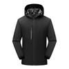 Chaqueta con logotipo personalizado impreso, resistente al viento, impermeable, forrada de polar, cálida, cortavientos, ropa de montañismo para exteriores, bordada