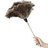Plumero de Plumas de Avestruz para Eliminación de Polvo, Plumero de Plumas Espeso que No Suelta, Limpieza de Polvo Doméstico, Plumero Electroestático Extensible
