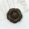 Tela Retro Pequeña Camelia Fragante Rosa Flor Estéreo Hecho a Mano DIY Ramillete Flor para Zapatos Accesorios para el Cabello Decoración