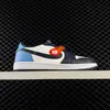 Air Aj1 Jordan 1 Low Entrenamiento Alemán Color Samba Clásico Unisex de Caña Baja Deportivas Casuales Baloncesto Tenis