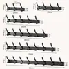 Colgador de Ropa Espesor de Aluminio Espacial, Colgador de Puerta sin Taladro, Gancho de Almacenamiento Multifuncional Montado en Pared, Colgador de Ropa de Pared para Entrada