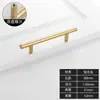 Manija Moderna Simple Dorada de Lujo Ligero para Puerta de Gabinete Cajón Armario Manija de Agujero Único Nórdica para Gabinete Zapatero Mueble