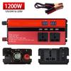 Inversor de Batería de Litio Montado en Vehículo con Múltiples Tomas e Interfaz USB, Fuente de Alimentación de 1200W/2000W, Inversor Montado en Vehículo