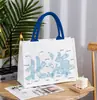 Bolsa Tote Cultural e Criativa Beihai Bolsa de Lona Tridimensional Bolsa de Mão de Lona de Grande Capacidade Fabricante de Bolsa de Lona para Exposições Atacado