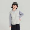 Chaleco de plumón Pudding Haru Tres Pruebas para Niños 2025 Otoño e Invierno Nuevo Ligero y Cálido para Niñas Ropa Superior de Plumas de Pato