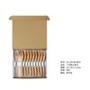 Yfjy Caja de Regalo Personalizada con Juego de Cucharas y Tenedores de Madera de 7 Pulgadas, 5 o 10 Piezas, Opciones de Regalo de Cubiertos de Madera Personalizados