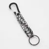 Llavero de Supervivencia al Aire Libre Llavero Trenzado de Paracord Anillo Llavero Colgante de Paracord Llavero de Paracord
