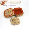 Caja de joyería de dos partes imitación brocado Song, caja octagonal para guardar pulseras, caja de almacenamiento de doble tapa, caja de brocado, joyero, caja para accesorios