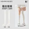 Calcetines de seda hasta la rodilla para mujer, estilo fino de verano, diseñados para realzar la forma de las piernas, perfectos para combinar con botas en verano, calcetines blancos hasta el muslo