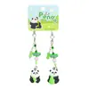 Mini Panda Rojo Original Cadena para Teléfono Móvil Fat Llavero Creativo Llavero de Cuentas Colgante para Mochila Escolar de Pareja