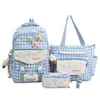 Mochila Nueva Estilo Coreano Ins de Aspecto Caro con Letras Contrastantes Gran Capacidad Mochila para Estudiante de Secundaria Bolsa para Tutorías Mochila Escolar