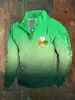 Sudadera 3D Transfronteriza Temporada Primavera 2026 Estampado Digital Popular Cuello Alto Sudadera Casual para Hombre Artículo Más Vendido