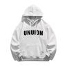 Sudadera con capucha con alfabeto retro estilo americano para hombre, nueva de primavera y otoño, estilo Hong Kong, alta calle, marca Duffy Shuai Chao, con forro polar, chaqueta para estudiante