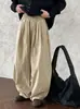 Ns Clásico Japonés Básico Simple Versátil Holgado Pantalones Largos Mujer Otoño Nuevo Rectos Casuales de Pierna Ancha 1966