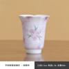 Taza de té de flor de rosa pintada a mano en polvo tierno taza maestra del hogar taza de té exquisita para damas taza de invitado de cerámica juego de té kung fu