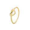 R0433 Anillo de Amor Hueco Simple de Lujo Ligero Estilo Coreano para Mujer Cobre Chapado en Oro Diseño Minimalista Anillo Exclusivo Transfronterizo