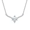 Anel Assimétrico de Prata Esterlina S925 Brincos de Zircônia Moda Europeia e Americana Conjunto de Joias Colar de Diamante Design de Nicho Feminino