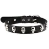Collar Correa para el Cuello de Mujer Gargantilla Cadena para la Clavícula Negro Fresco Melocotón Oscuro Corazón Punk Cuello Metal Estilo Gótico Corazón