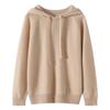 Suéter con Capucha 100% Cachemira Pura Otoño e Invierno 2025 para Mujer Pulóver Holgado Versátil Sudadera con Capucha Sudadera Base Perezosa