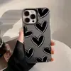 Nova Capa Estilo Japonês e Coreano em Formato de Coração para iPhone 17 Pro Max, Adequada para Apple 15/14, À Prova de Choque, 14 Pro, 16 Furo Grande