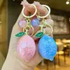 Accesorios creativos transfronterizos de mango y limón, llaveros de coche modernos y populares, colgantes de bolsa de frutas de alto valor