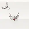 Accesorios de Tachuelas para Labios de Circonita de Cobre Transfronterizos, Aretes de Hilo Externo M0.9 con Cadena de Corazón, Accesorios de Tachuelas para Hélice Auricular, Joyería