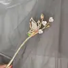 Acessórios de Cabelo Hanfu Estilo Antigo, Grampos de Cabelo Versáteis de Liga Metálica com Franjas Retrô, Enfeites para Coques, Grampos de Cabelo Estilo Chinês Novo para Atacado