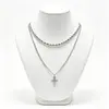 Cadena de Perlas Oceánicas de Venta Caliente Transfronteriza Europea y Americana Cadena para Clavícula de Mujer Colgante de Estrella de Mar y Concha Collar Multicapa Apilable Venta al por Mayor