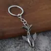 Llavero de Ballena de Metal Simple Colgante de Criatura Marina Accesorio de Nicho Encanto para Mochila de Estudiante En Stock Al Por Mayor