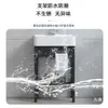 Lavabo Cerámico Integrado, No Requiere Perforación, para Apartamentos Pequeños, Baño, Lavabo para Lavarse la Cara, Soporte Engrosado, Lavabo de Balcón