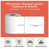 Papel para Imprimir Etiquetas de Código de Barras Autoadhesivas Yakolai Phomemo M110M220 Térmica Resistente al Desgarro Cuatro Pruebas