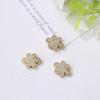 Oro Antiguo Goteo de Aceite Palabra de Bendición Paz Flor Boutique Pulsera DIY Cuentas Separadas Colgante Colgante Accesorios de Joyería Venta al por Mayor