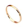 Anel Owello Estilo Coreano Moda Aço Ouro Rosa Anel Único Tendência Fosco Anel para Dedo Mínimo Feminino Anel de Junta Pequeno Anel para Dedo Mínimo