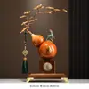 Adornos de Calabaza Doble Fulu Estilo Chino Nuevo Decoración de Pantalla de Entrada de Sala de Estar de Gama Alta Regalo de Mudanza de Oficina Casa Nueva