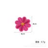 Novos Adesivos de Tecido Bordados de Margarida Criativos Oito Pétalas Flor Bordada Adesivos de Tecido DIY Roupas Bagagem Sapatos e Chapéus Etiqueta Bordada Decorativa