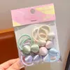 Gomas para el Cabello de Dibujos Animados de Color Dopamina Que No Dañan el Cabello, Bandas para el Cabello Trenzadas para Bebé, Exquisito Set de Cuerdas para el Cabello de Niña, Cuerda para Cola de Caballo