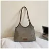 Bolsa de Ombro Retrô Simples Shuai Mi Home para Mulheres Verão 2026 Nova Bolsa de Axila Grande Capacidade Casual para Férias