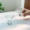 Copa de Vino Pequeña con Patrón de Piedras Preciosas Estilo Ins Nicho Creativo Lujo Accesible Taza de Pudín de Gama Alta Taza de Helado Taza de Café Pequeña