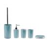 Juego de baño de plástico de cinco piezas fabricantes mayoreo juego de baño para lavar de cinco piezas baño hogar vaso para enjuague bucal cepillo cinco piezas