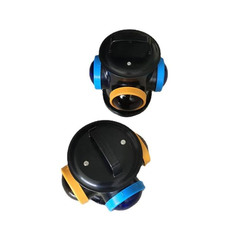 立式扳道器交通信号灯 视觉信号铁路标志灯 充电扳道器信号灯